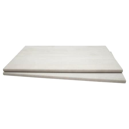 Msi Caldera Blanca 13" x 24" Matte Porcelain Pool Coping Eased Edge, PK2 ZOR-LSC-0208